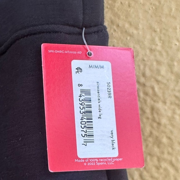 SPANX “Air Essentials Wide Leg Pant” Very Black Size Medium New With Tag! - Picture 12 of 13